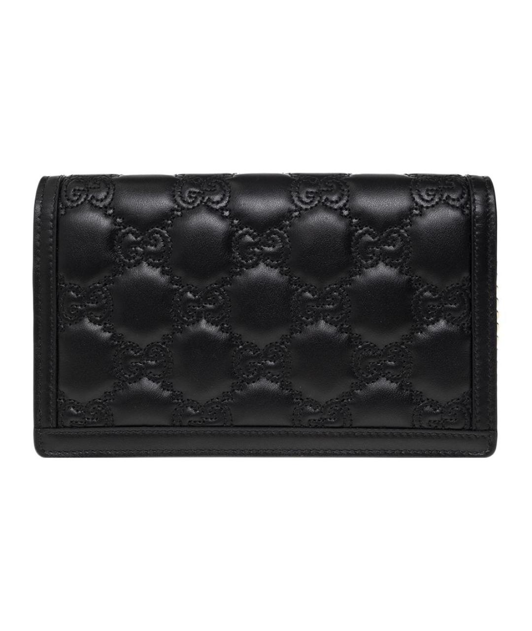 GUCCI Черная кожаная сумка через плечо, фото 3