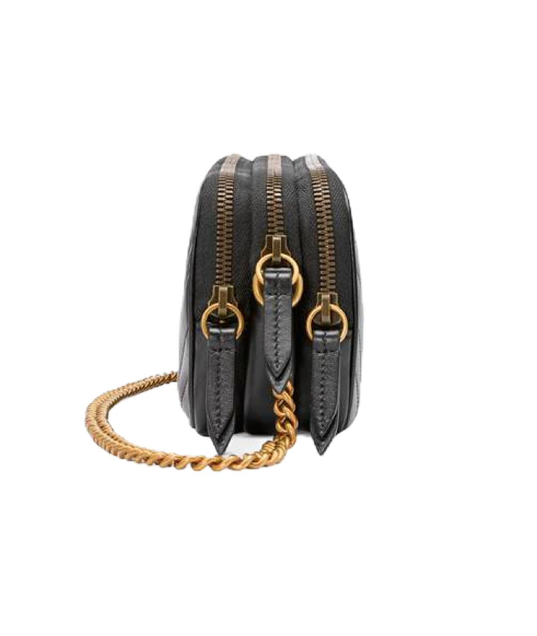 GUCCI Черная кожаная сумка через плечо, фото 3