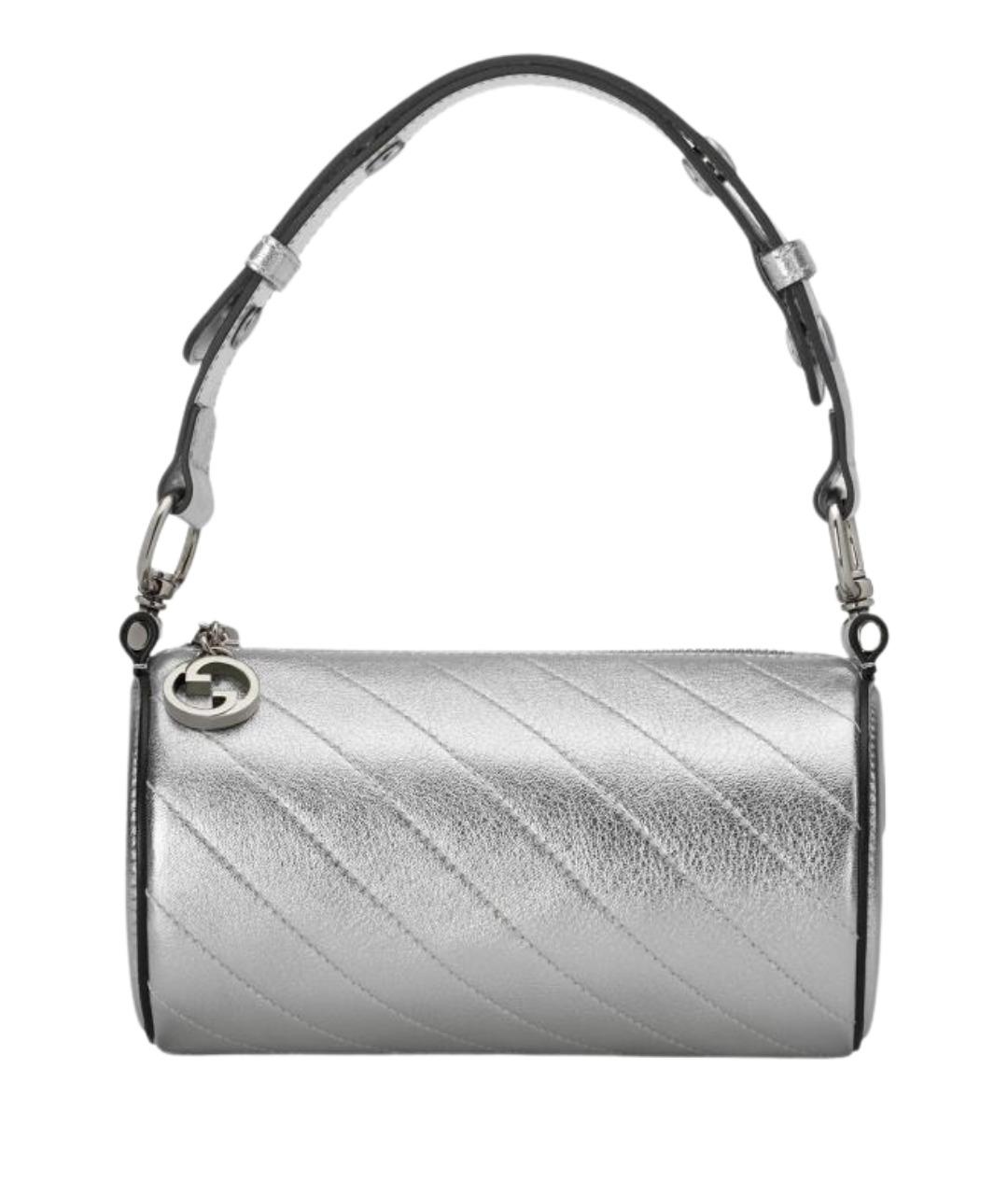 GUCCI Серебряная кожаная сумка через плечо, фото 1