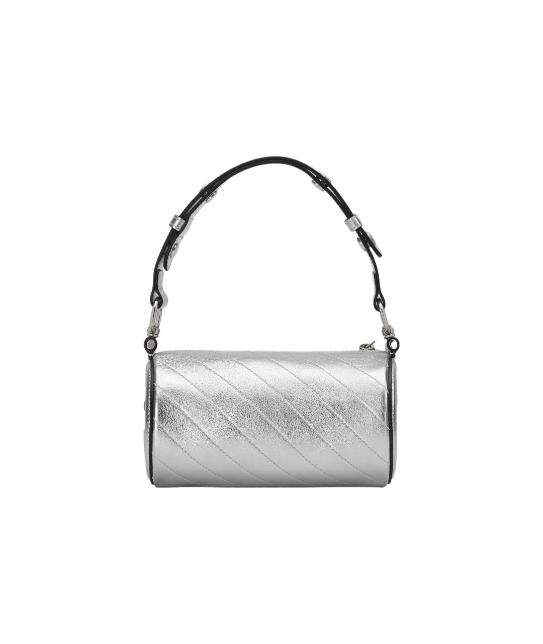 GUCCI Серебряная кожаная сумка через плечо, фото 5