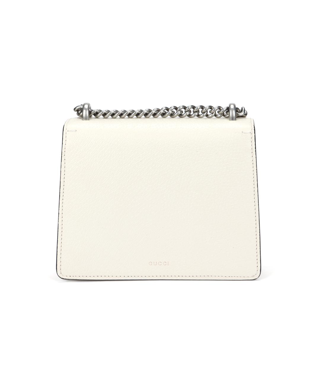 GUCCI Белая кожаная сумка через плечо, фото 3