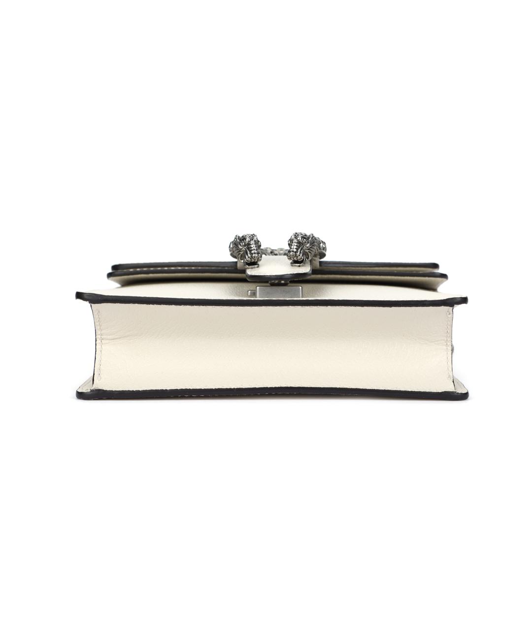 GUCCI Белая кожаная сумка через плечо, фото 4