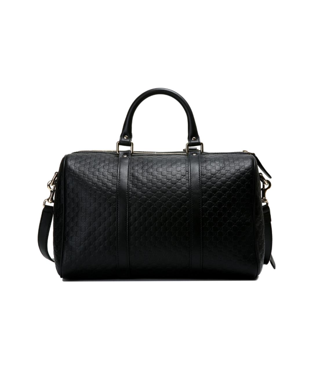 GUCCI Черная кожаная дорожная/спортивная сумка, фото 5