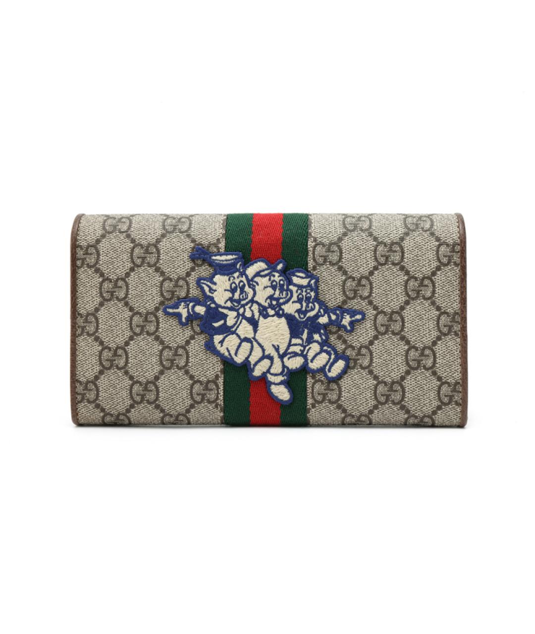 GUCCI Бежевый кошелек, фото 4
