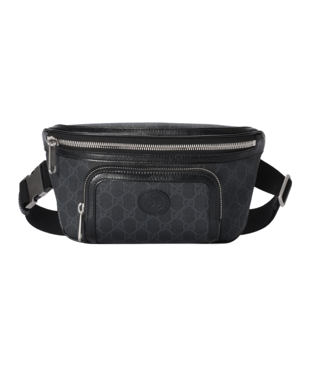 GUCCI Черная поясная сумка, фото 1