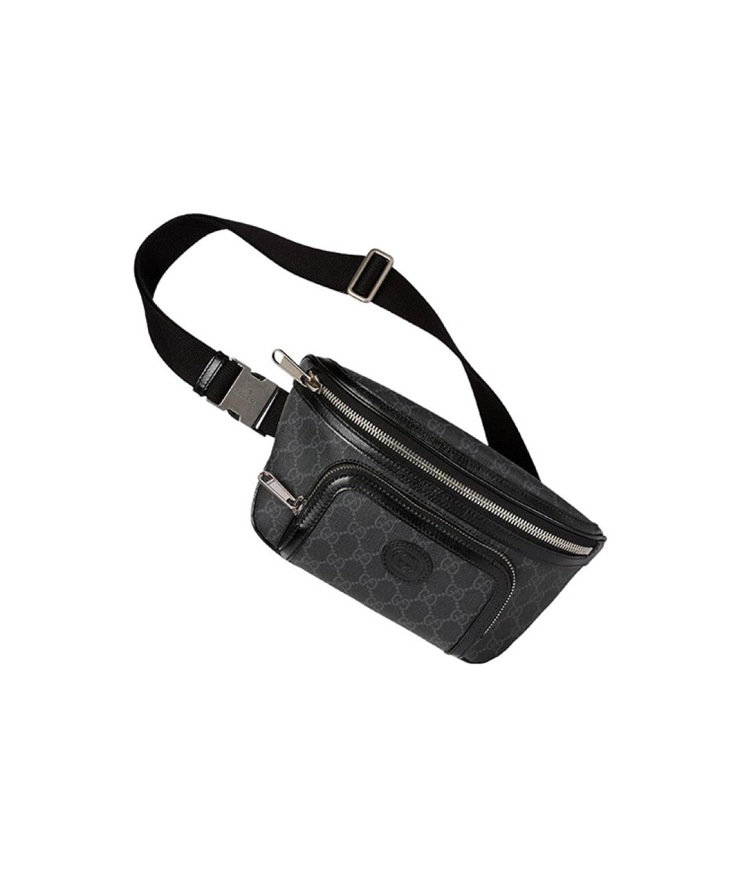 GUCCI Черная поясная сумка, фото 2