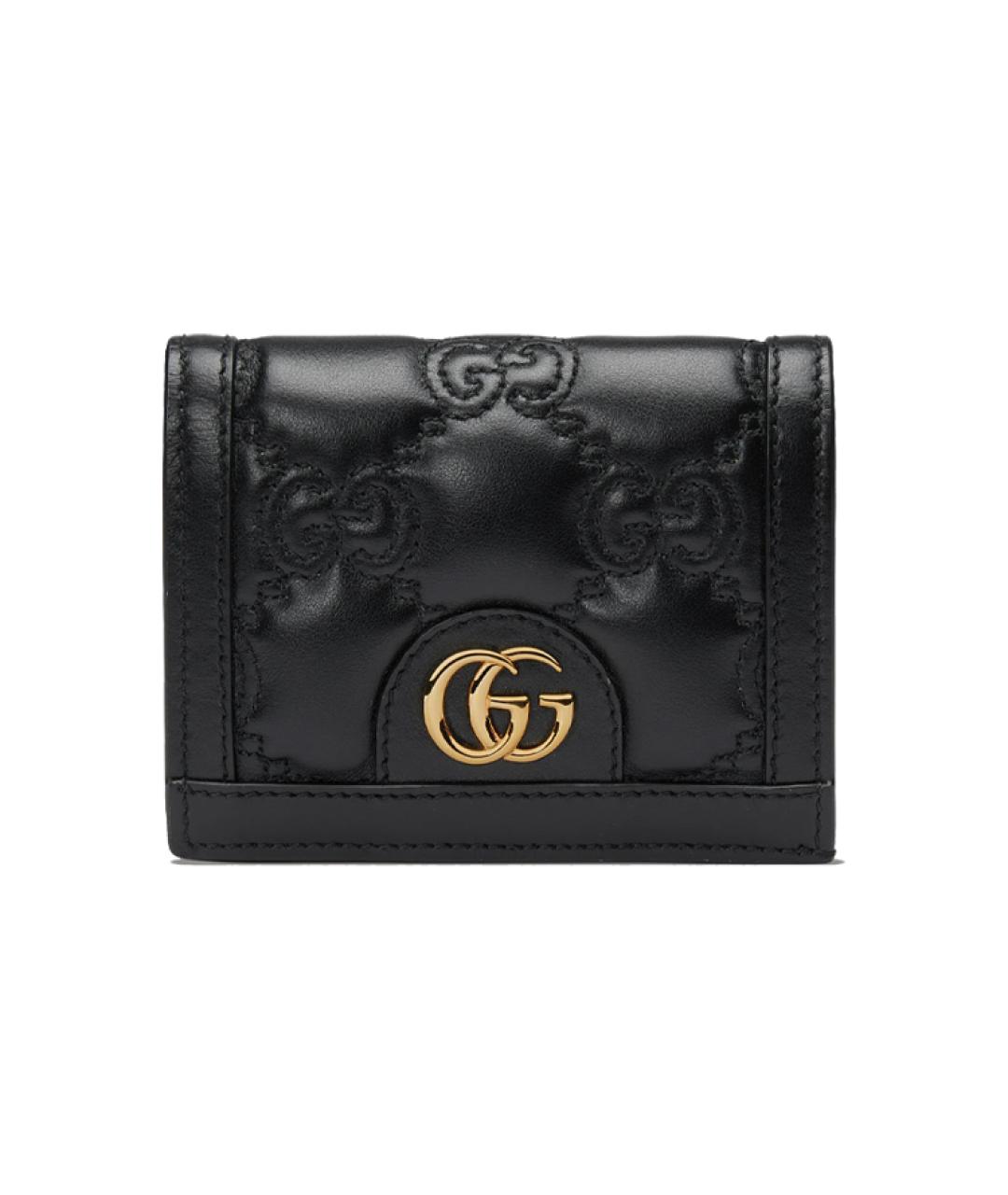 GUCCI Черный кожаный кошелек, фото 6
