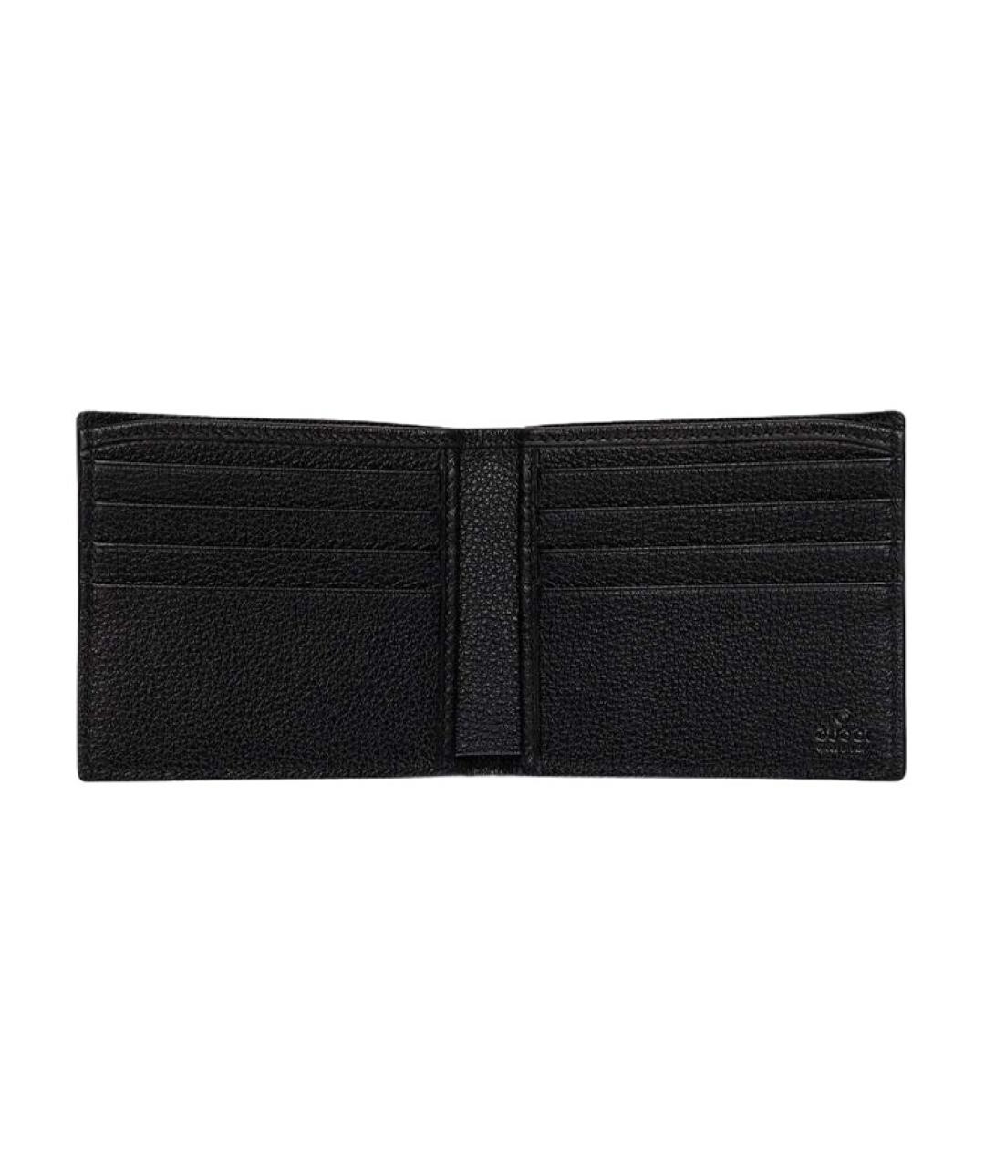 GUCCI Черный кожаный кошелек, фото 4