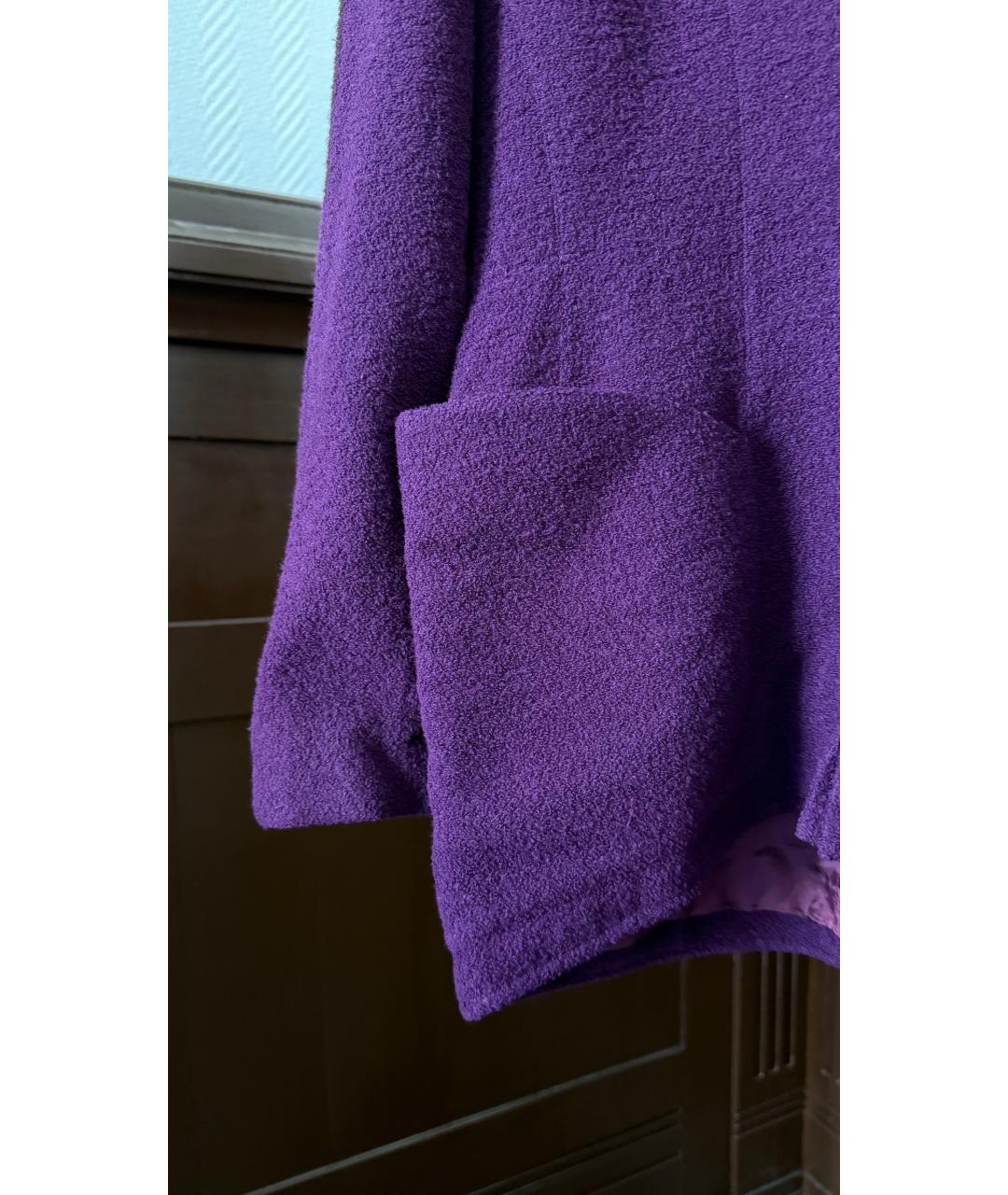 MUGLER Фиолетовый шерстяной джемпер / свитер, фото 4