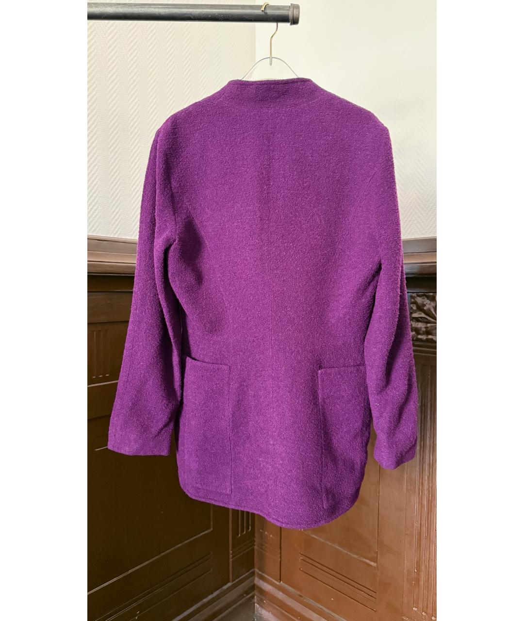 MUGLER Фиолетовый шерстяной джемпер / свитер, фото 2