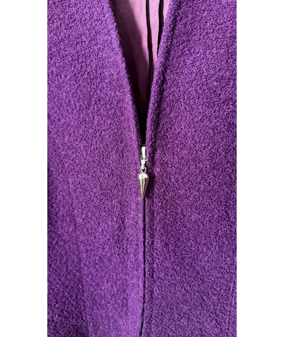 MUGLER Фиолетовый шерстяной джемпер / свитер, фото 3