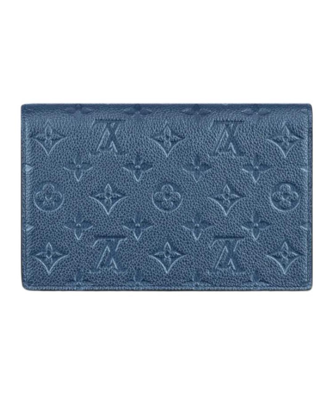 LOUIS VUITTON Синяя кожаная сумка через плечо, фото 3