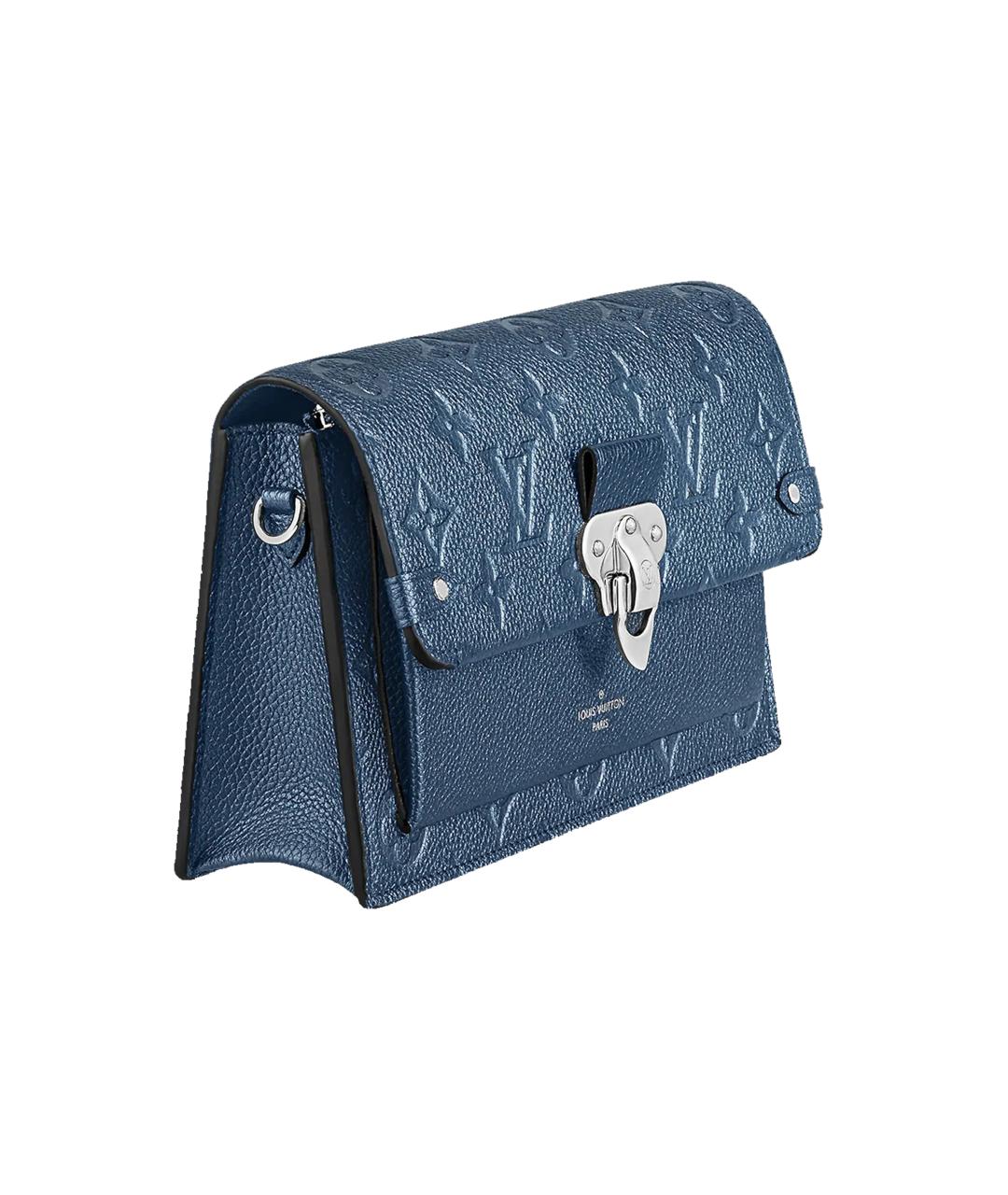LOUIS VUITTON Синяя кожаная сумка через плечо, фото 2