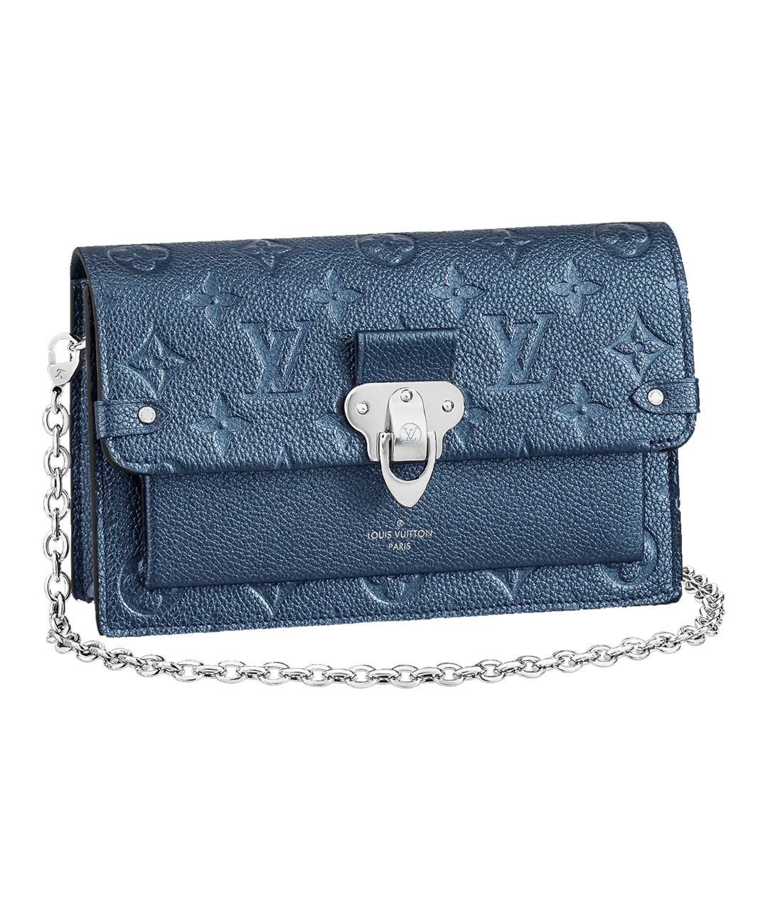 LOUIS VUITTON Синяя кожаная сумка через плечо, фото 1