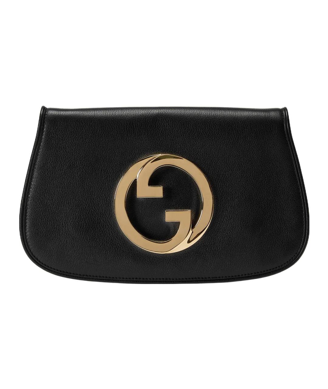 GUCCI Черная кожаная сумка через плечо, фото 3