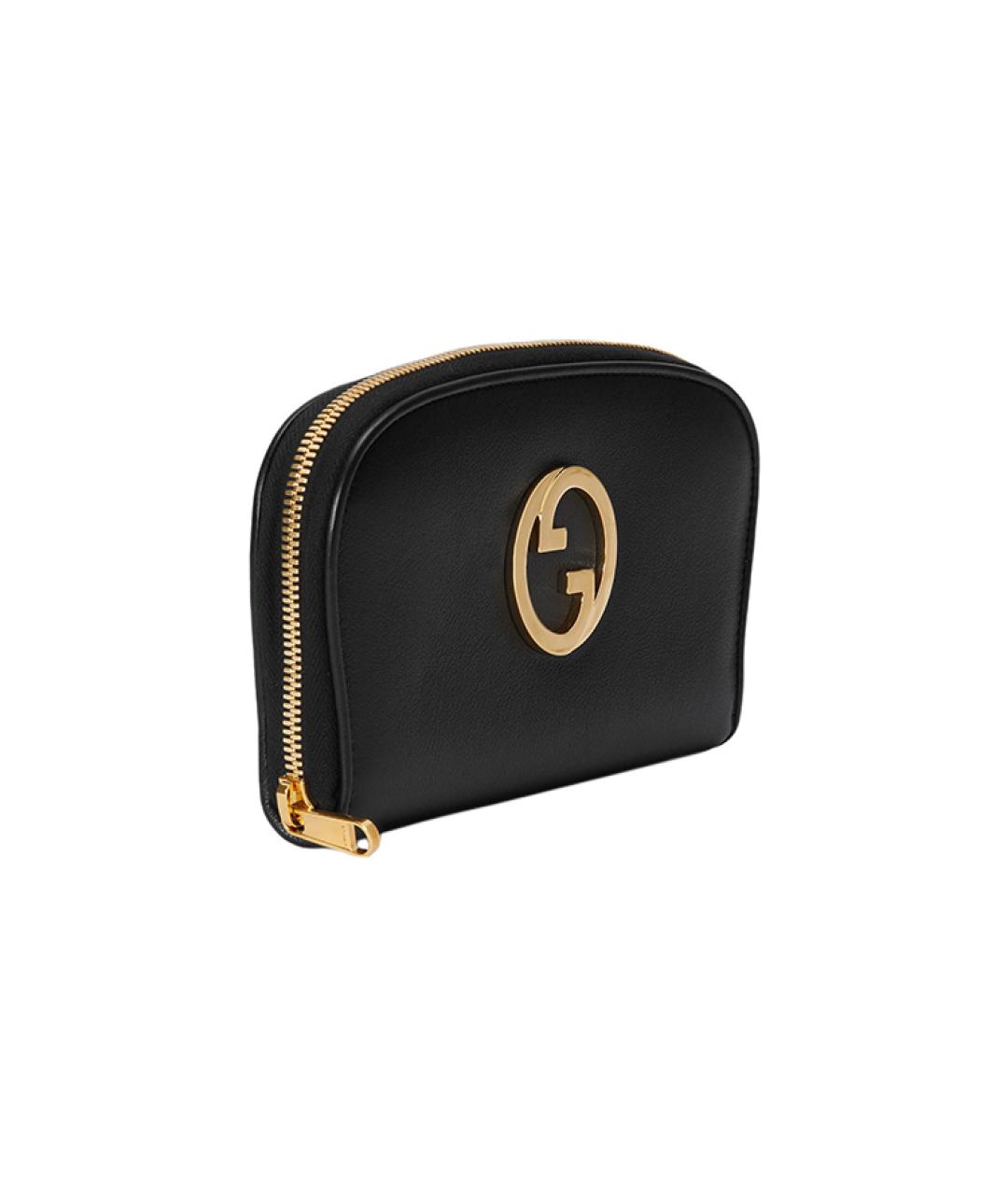 GUCCI Черный кожаный кошелек, фото 2