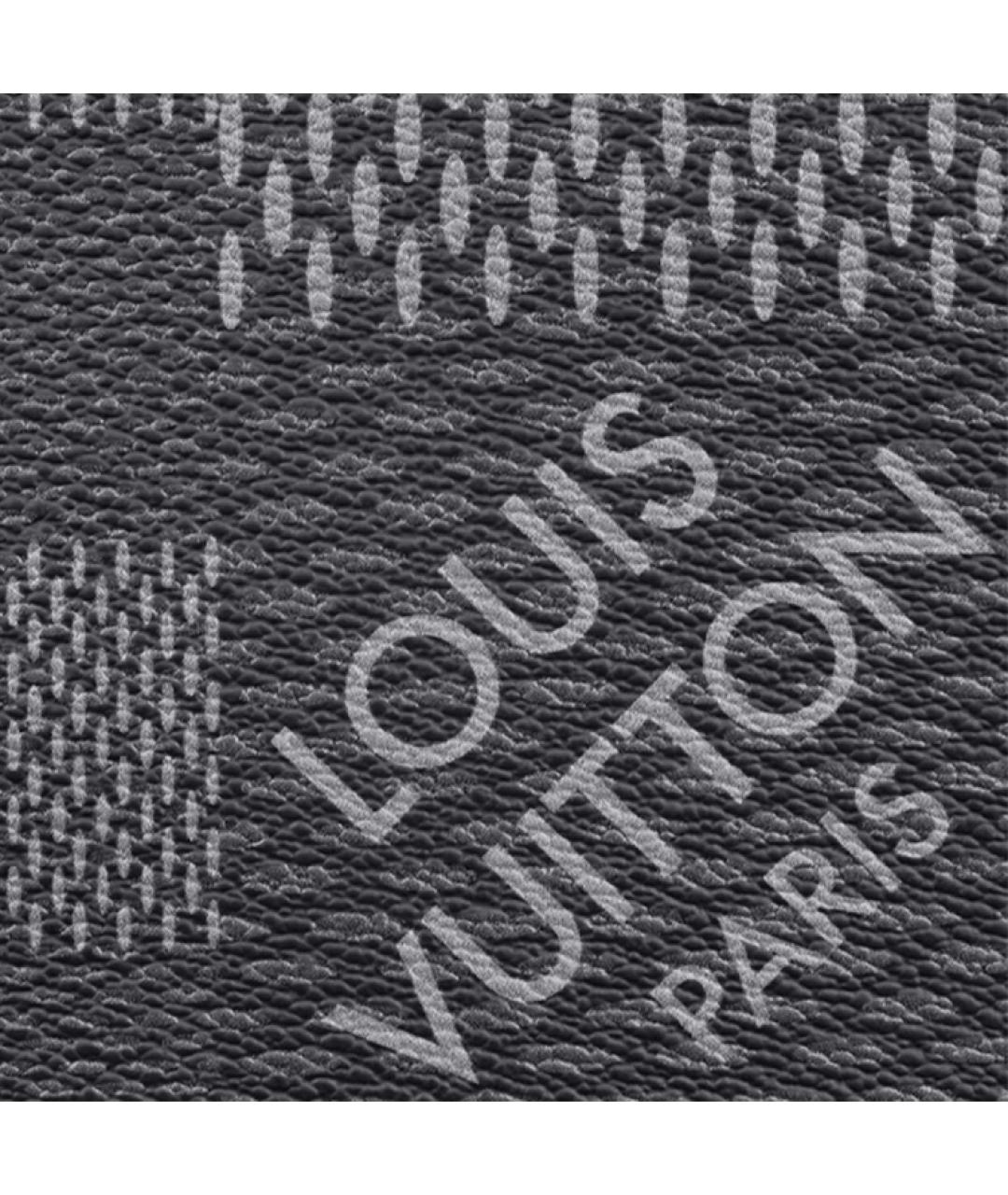 LOUIS VUITTON Антрацитовая барсетка, фото 5