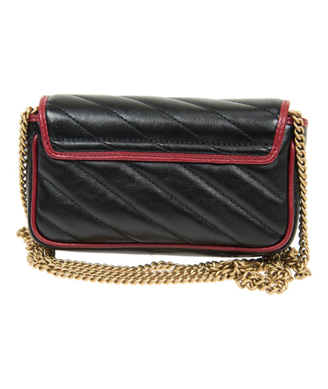 GUCCI Черная кожаная сумка через плечо, фото 3