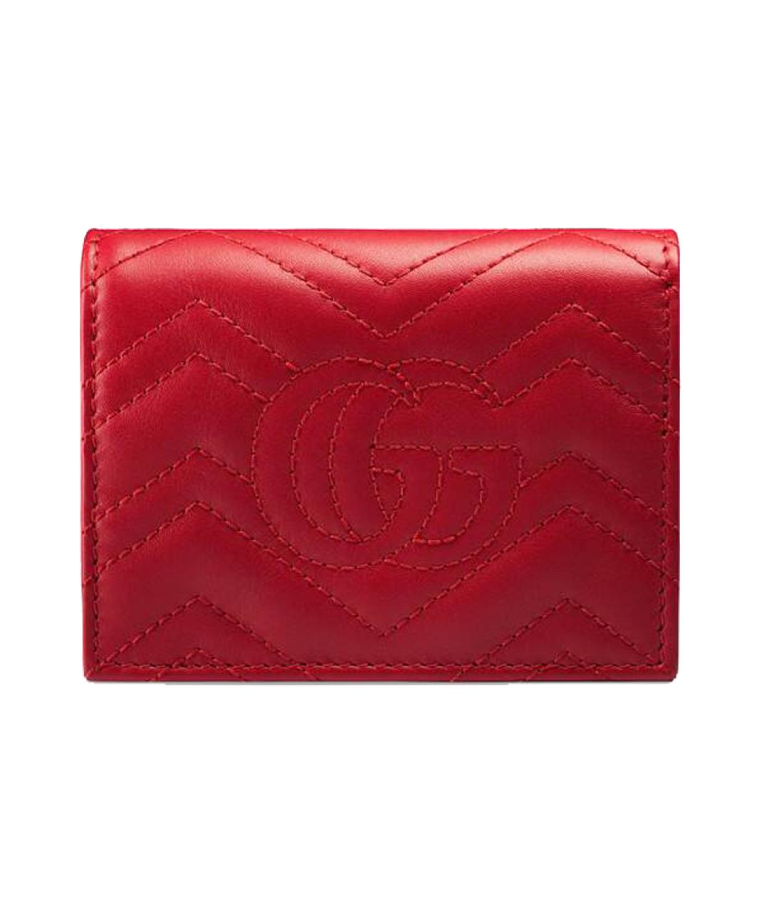 GUCCI Красный кожаный кошелек, фото 3