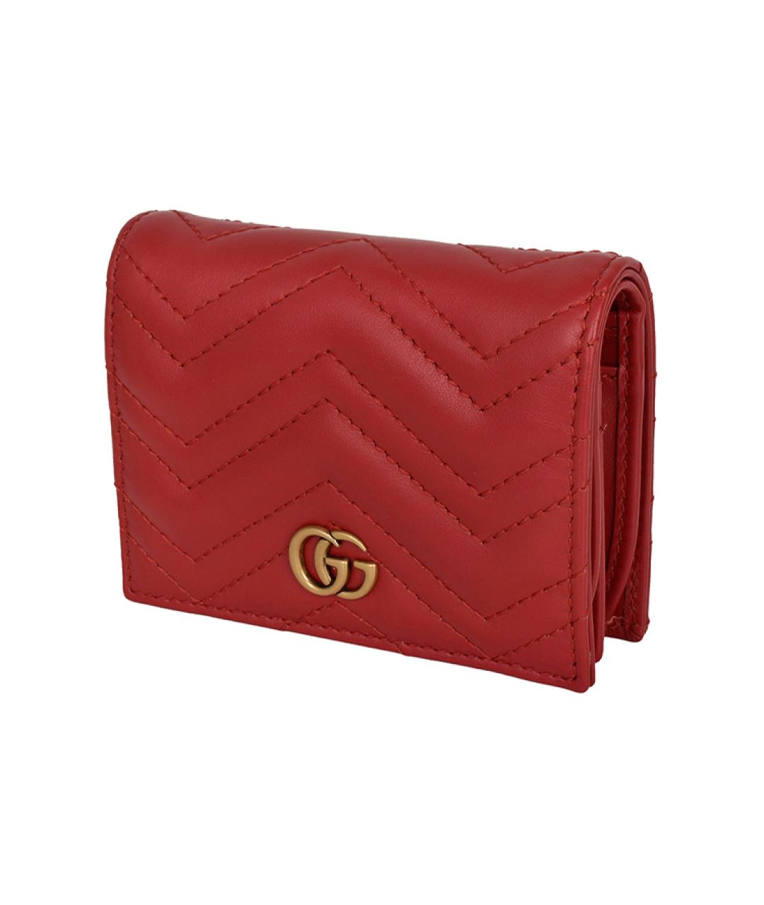 GUCCI Красный кожаный кошелек, фото 2