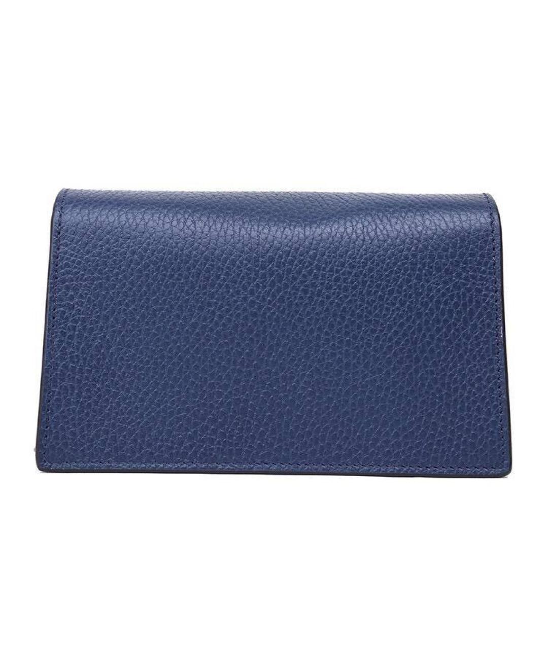 GUCCI Синяя кожаная сумка через плечо, фото 5