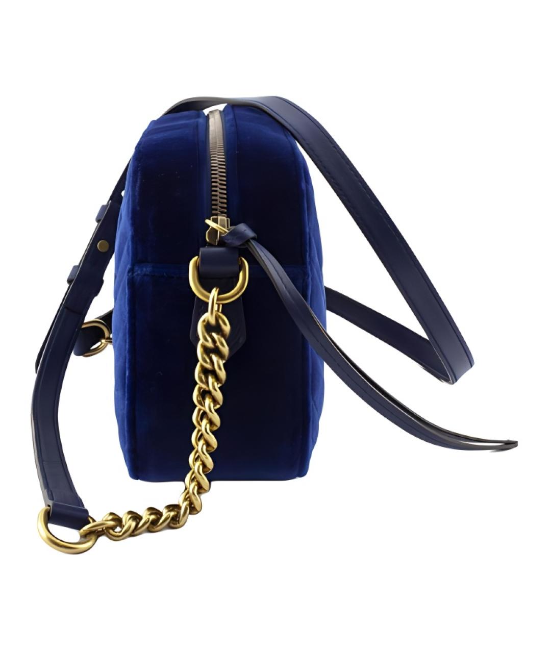 GUCCI Темно-синяя сумка через плечо, фото 4