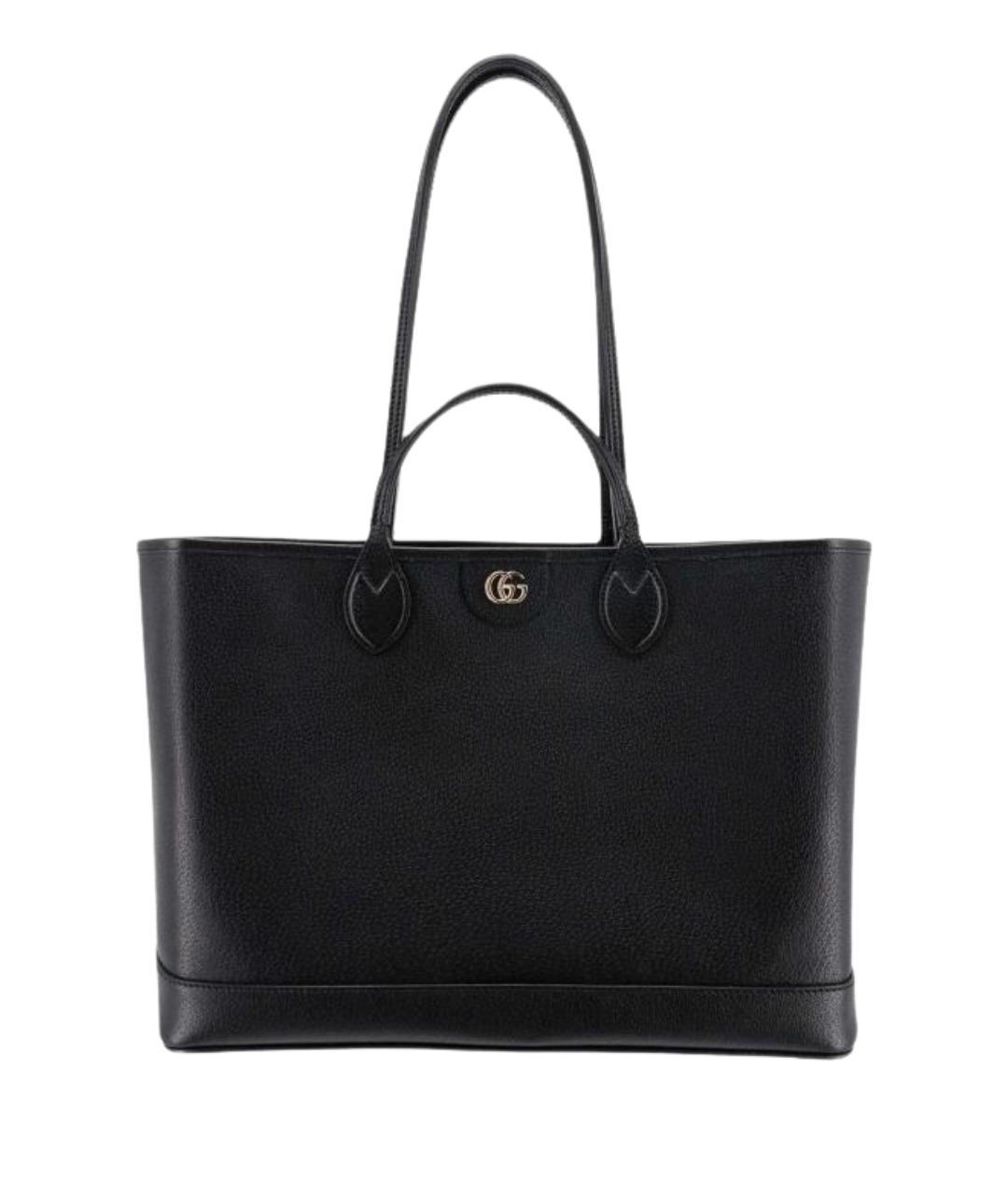 GUCCI Черная кожаная сумка через плечо, фото 1