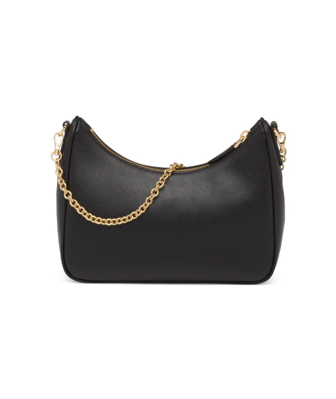 PRADA Черная кожаная сумка через плечо, фото 5