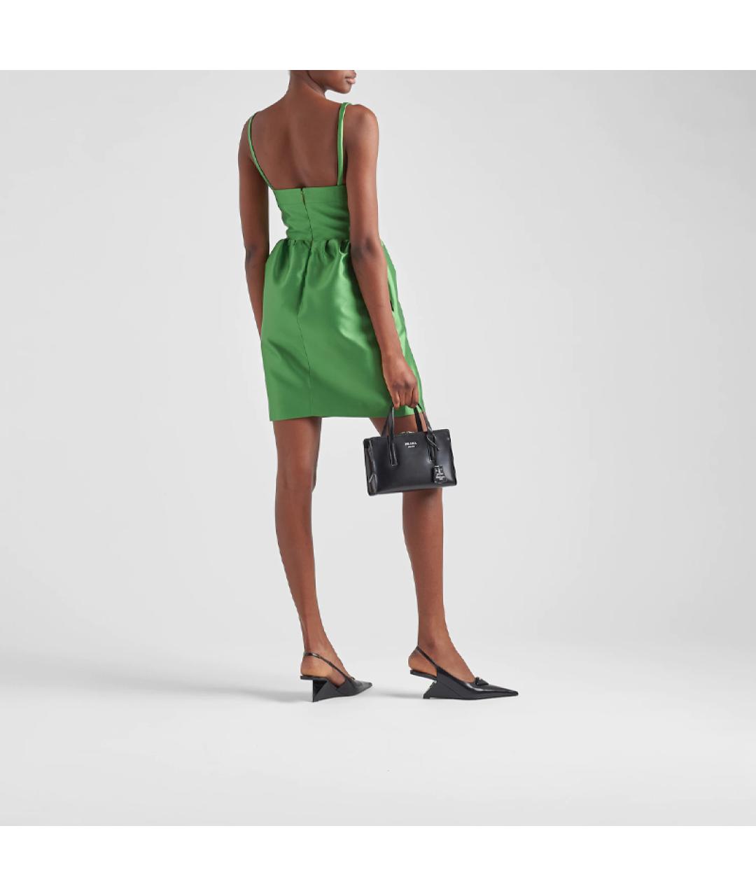 PRADA Черная кожаная сумка через плечо, фото 5