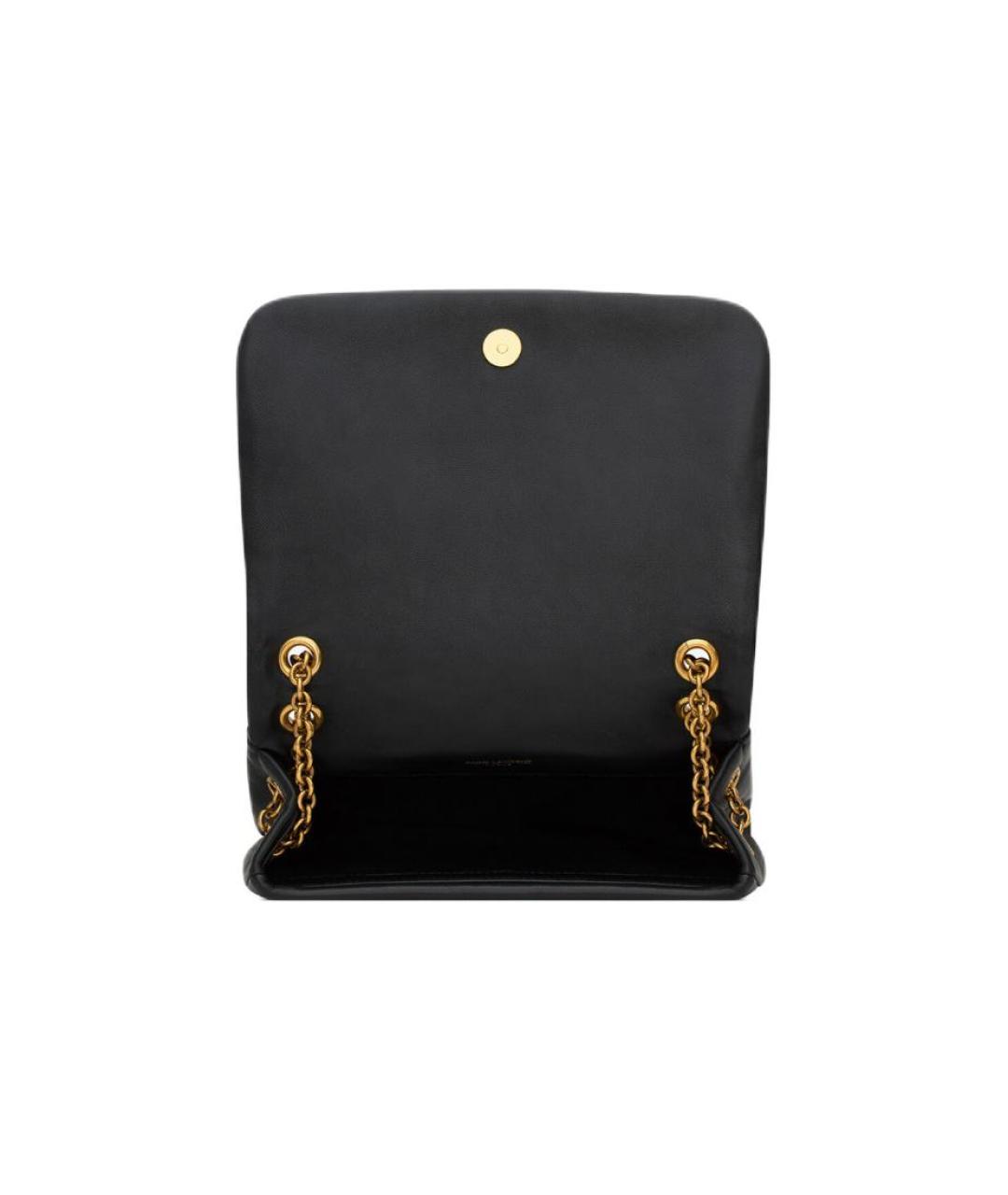 SAINT LAURENT Черная кожаная сумка через плечо, фото 5