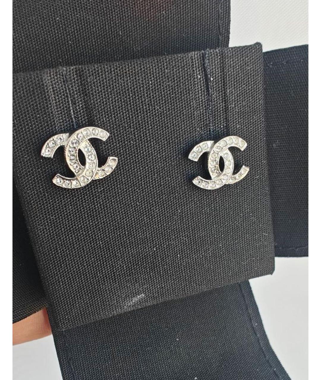 CHANEL Серебряные латунные серьги, фото 7