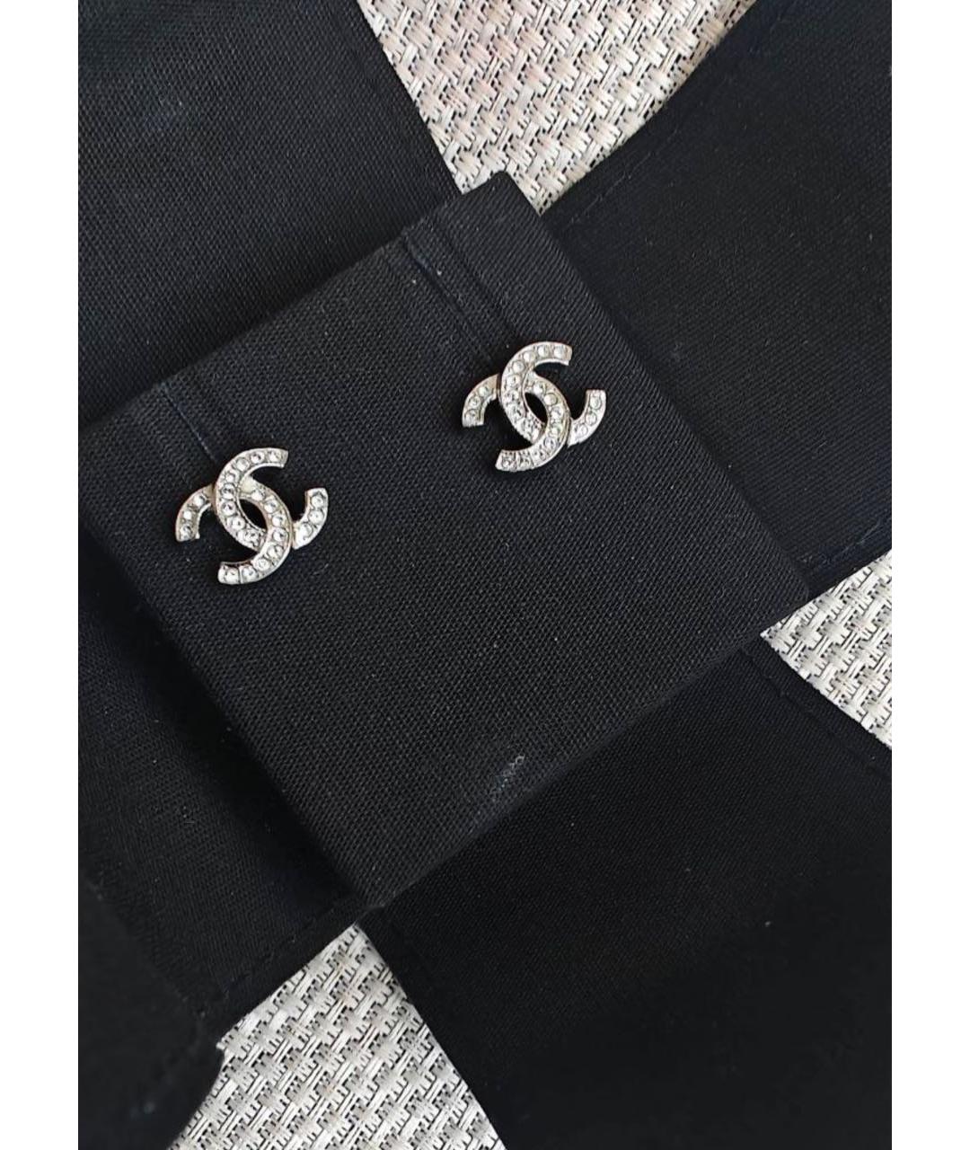 CHANEL Серебряные латунные серьги, фото 3