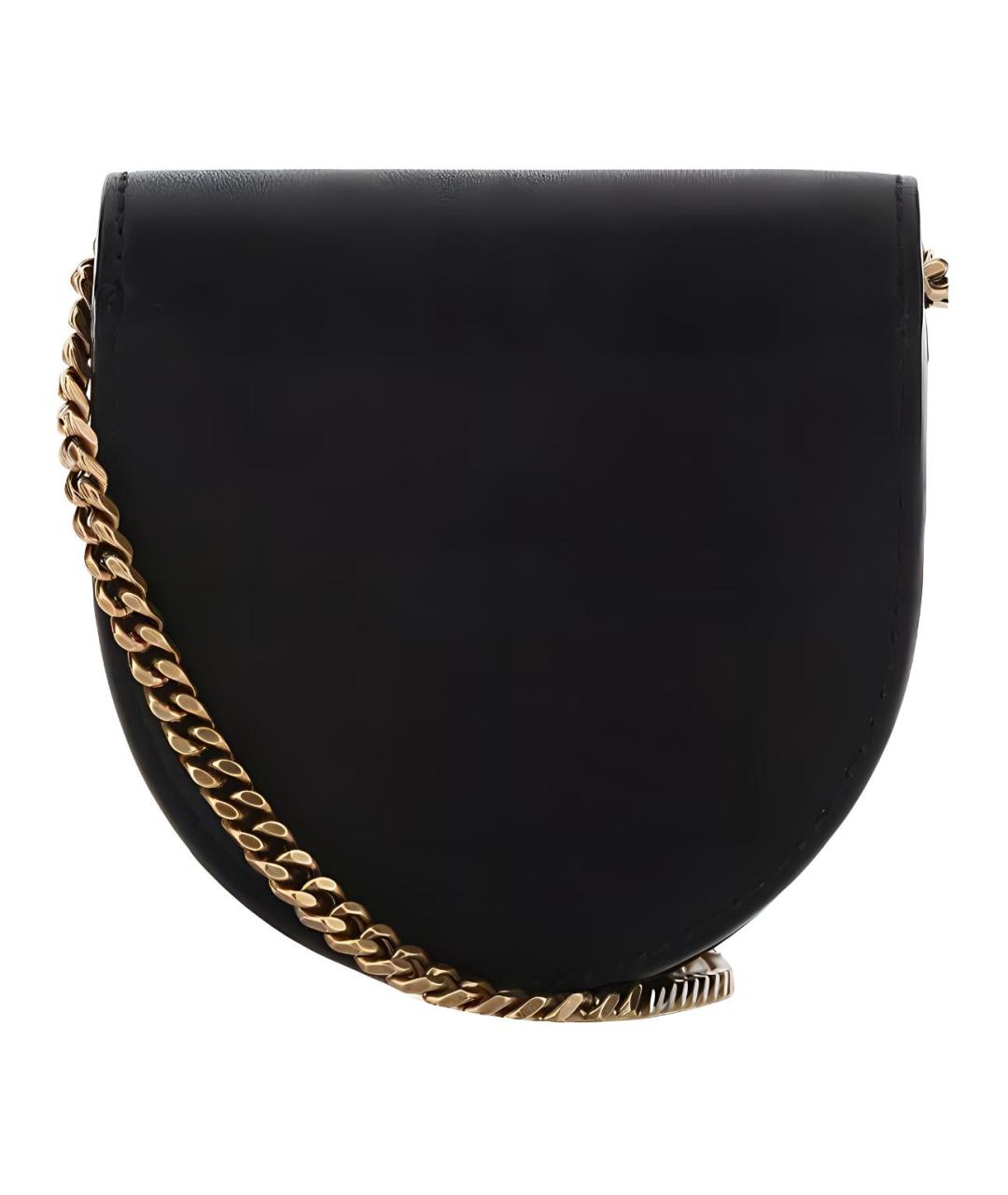 SAINT LAURENT Черная кожаная сумка через плечо, фото 3