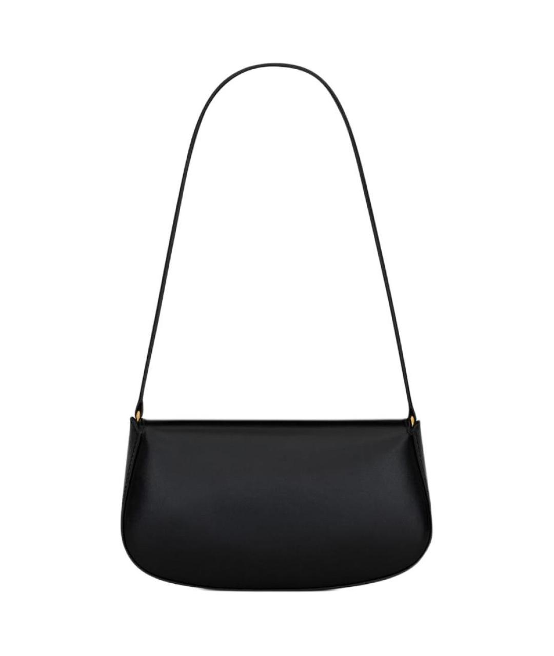 SAINT LAURENT Черная кожаная сумка через плечо, фото 4