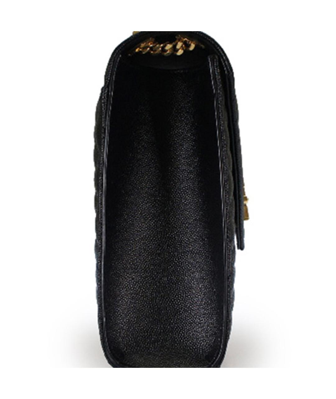 SAINT LAURENT Черная кожаная сумка через плечо, фото 4