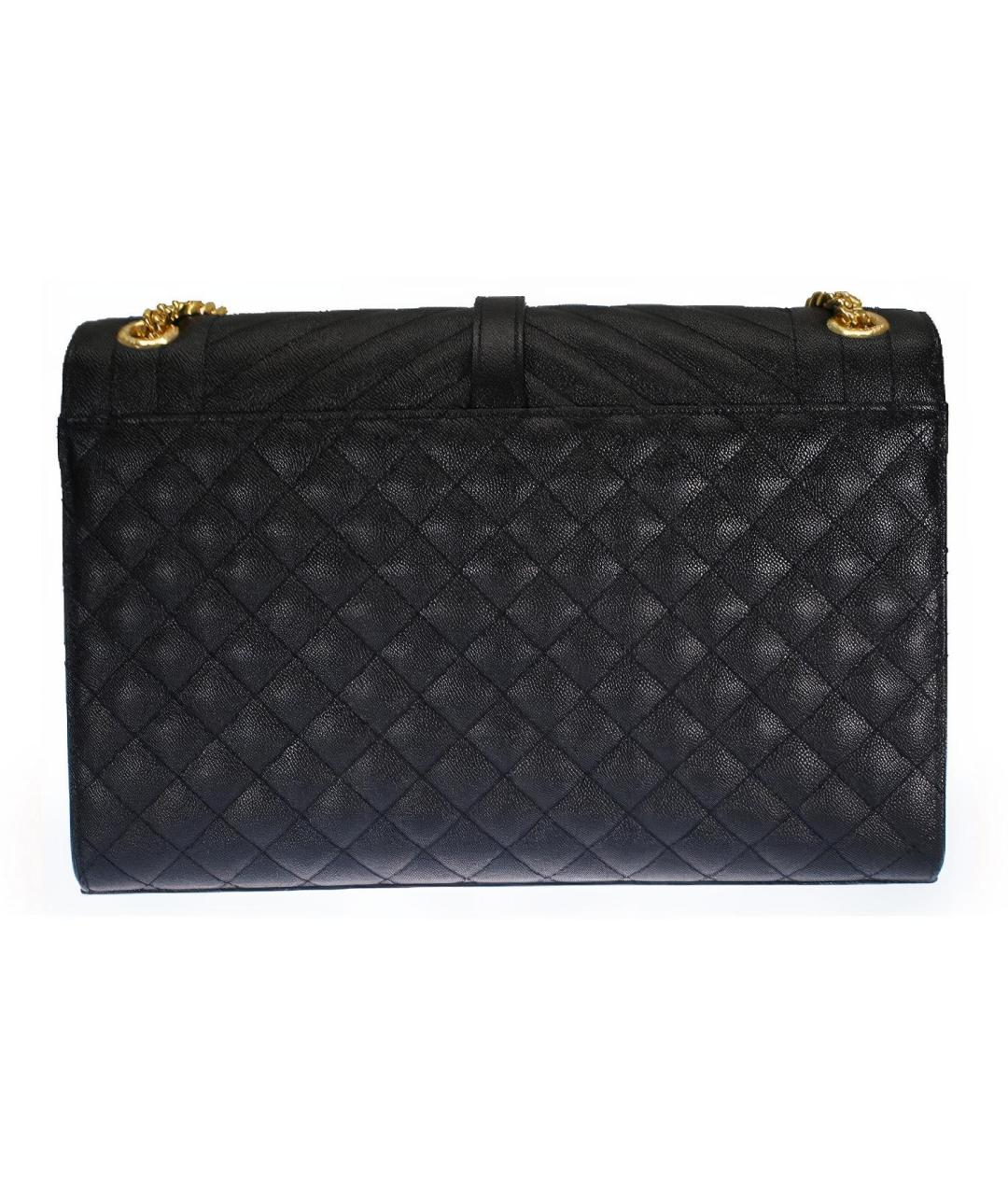 SAINT LAURENT Черная кожаная сумка через плечо, фото 3