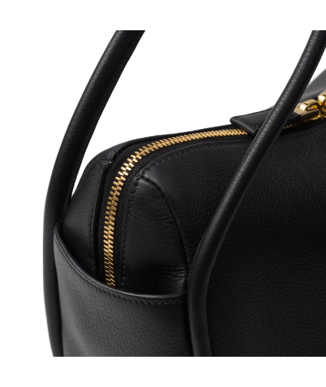 PRADA Черная кожаная сумка через плечо, фото 5