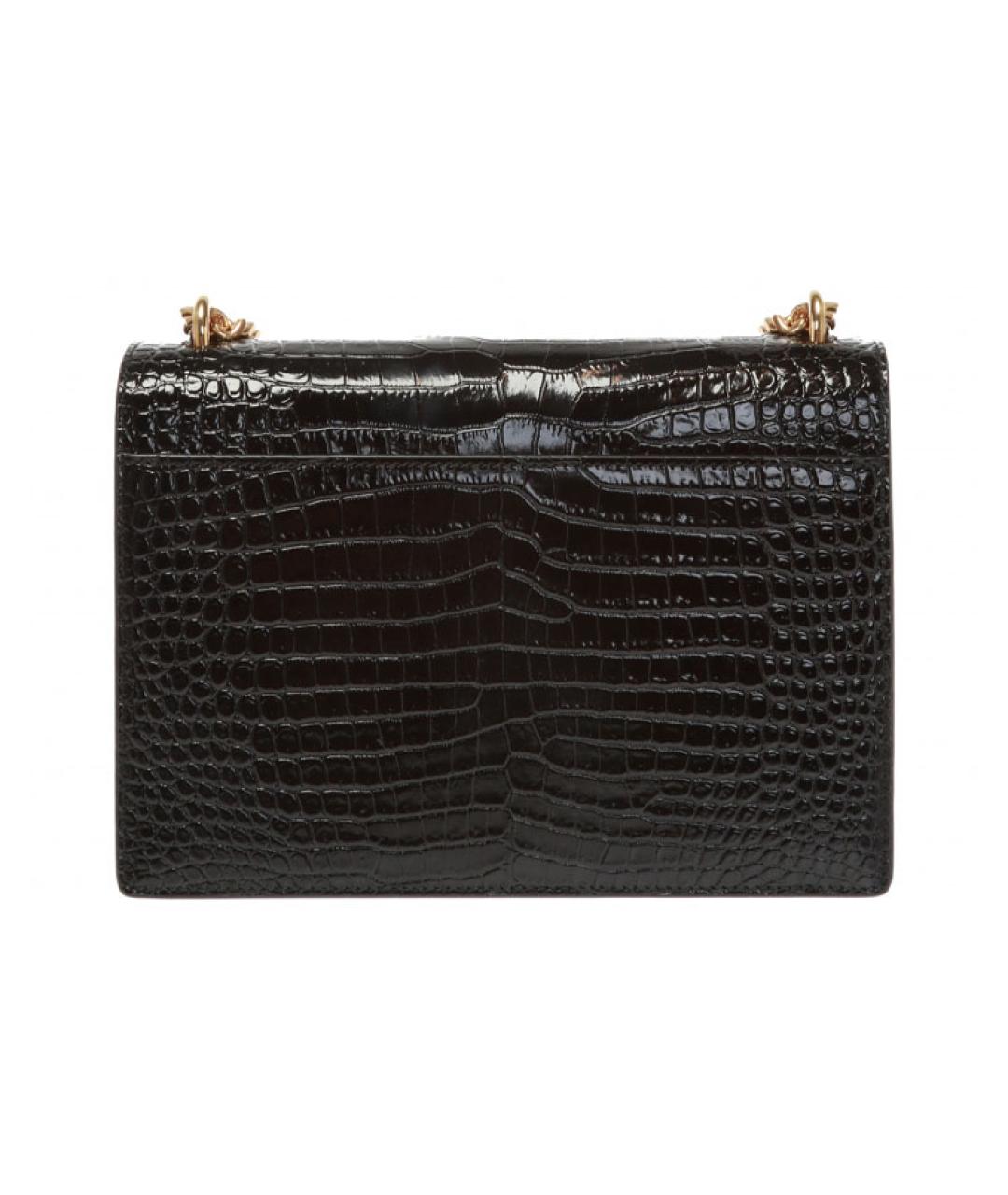 SAINT LAURENT Черная кожаная сумка через плечо, фото 4