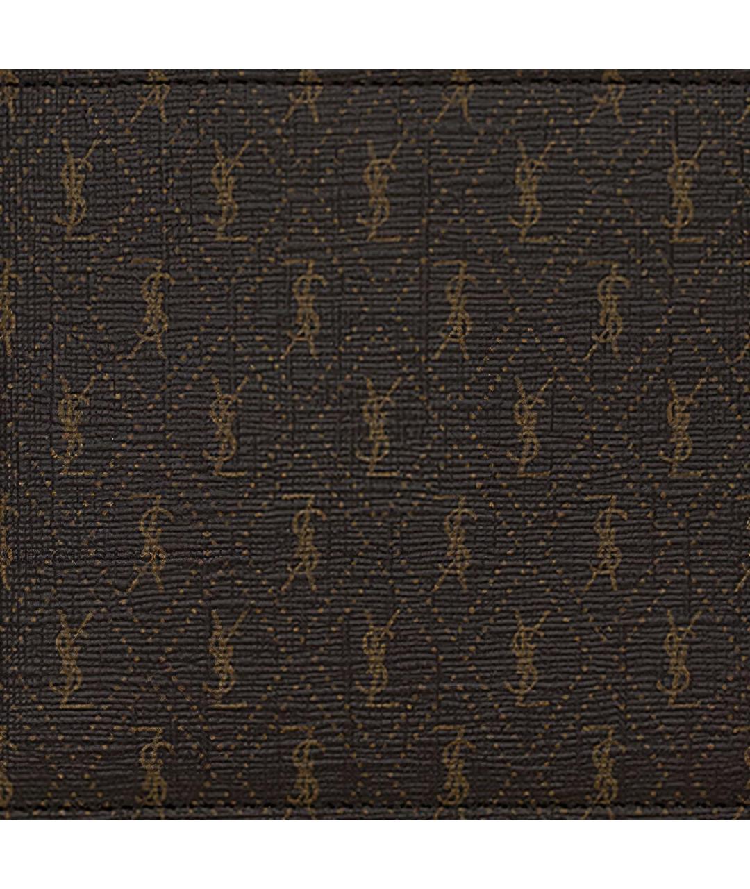 SAINT LAURENT Коричневый кошелек, фото 5