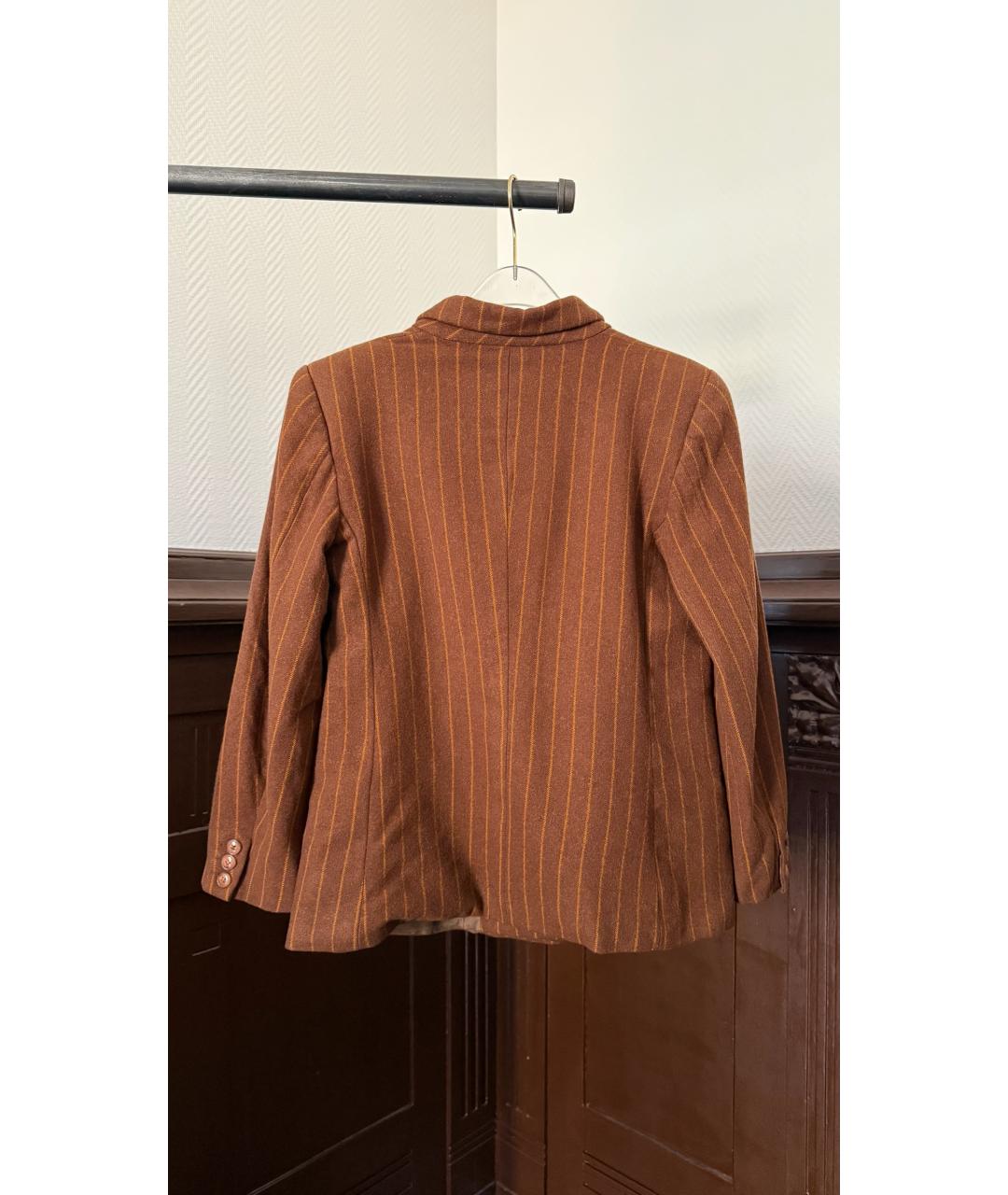 VALENTINO Коричневый жакет/пиджак, фото 2