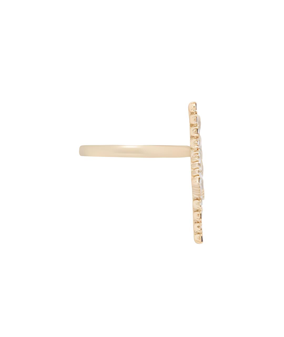 CHRISTIAN DIOR Золотое металлическое кольцо, фото 3