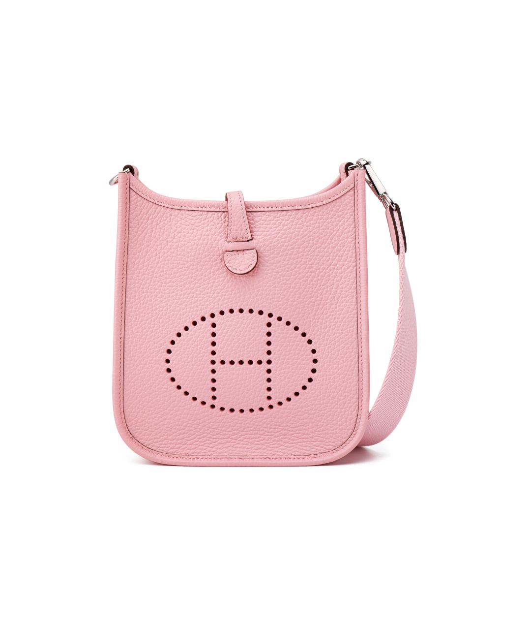 HERMES Розовая кожаная сумка через плечо, фото 2