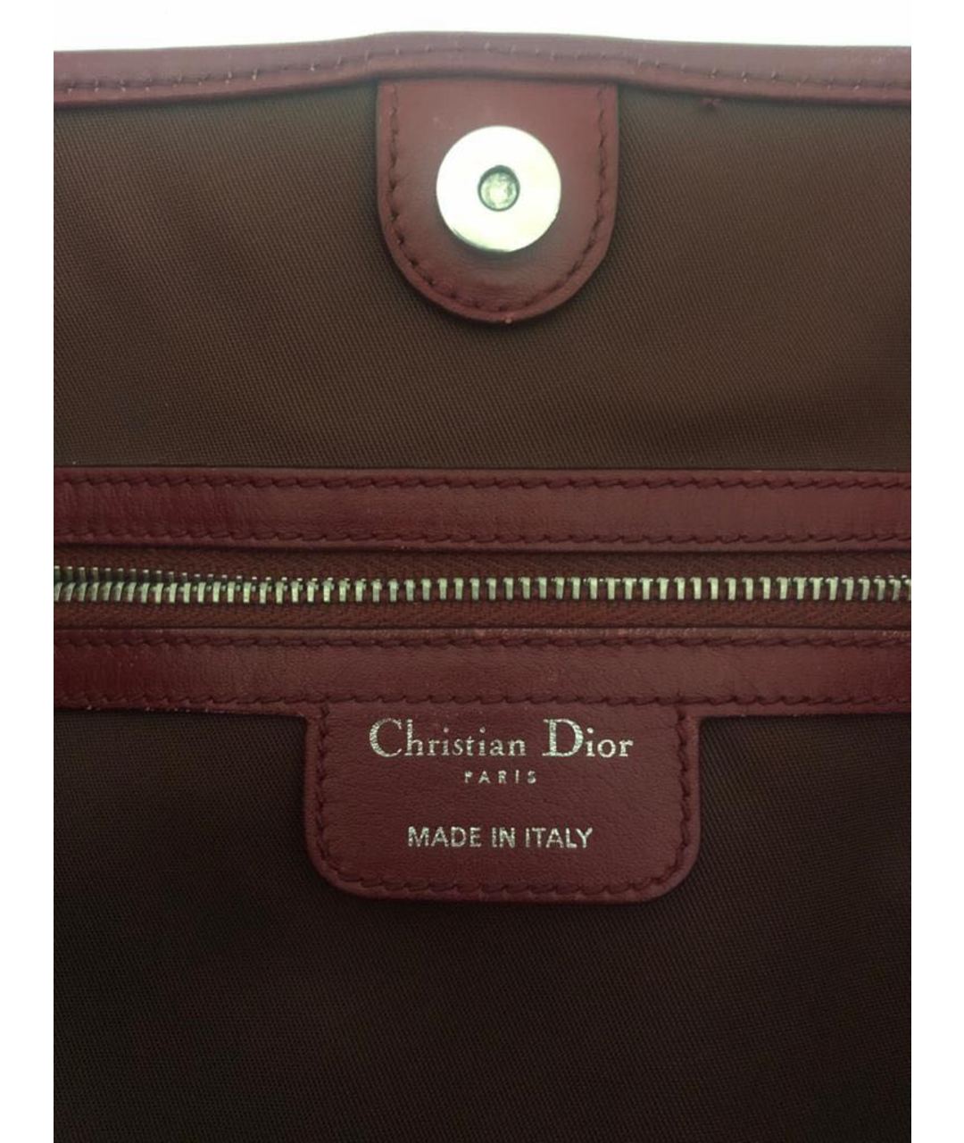 CHRISTIAN DIOR PRE-OWNED Красная тканевая сумка тоут, фото 5