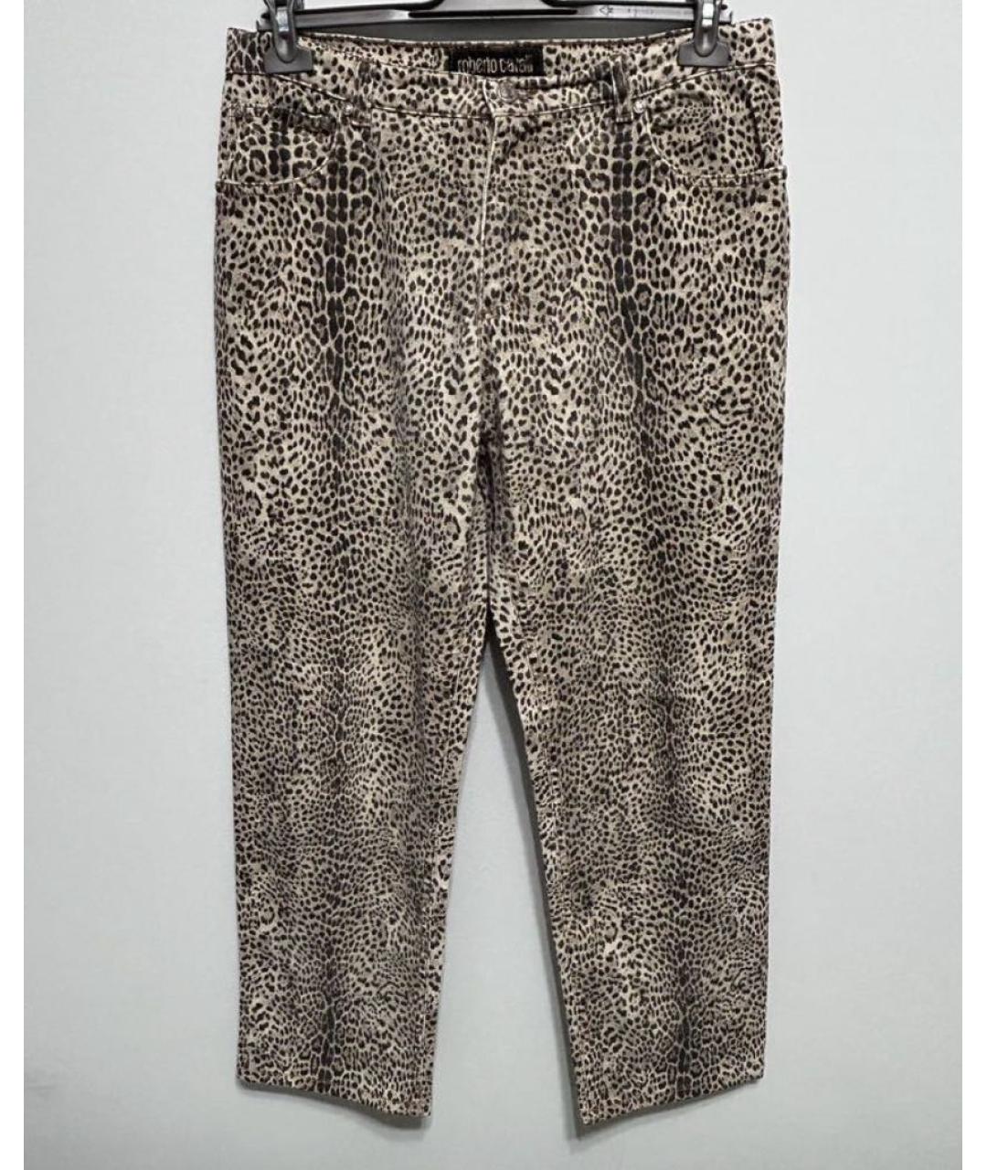 ROBERTO CAVALLI Мульти хлопко-эластановые прямые джинсы, фото 9