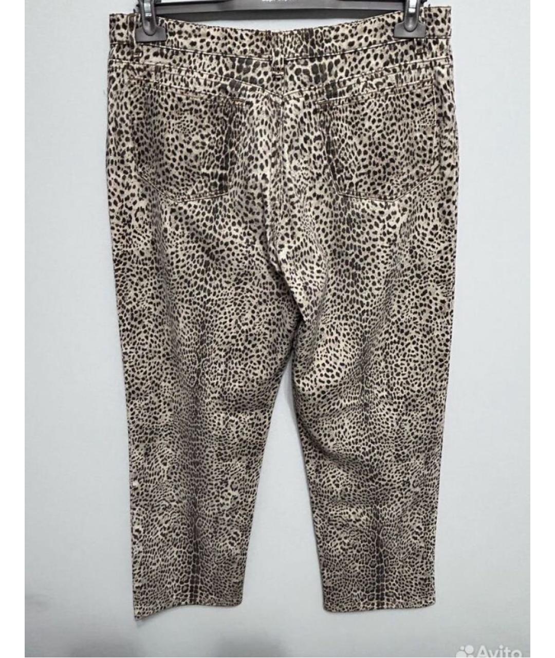 ROBERTO CAVALLI Мульти хлопко-эластановые прямые джинсы, фото 2