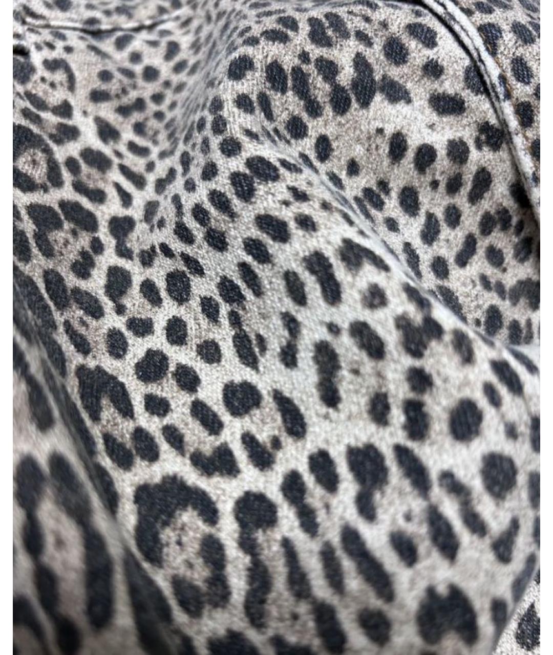 ROBERTO CAVALLI Мульти хлопко-эластановые прямые джинсы, фото 4