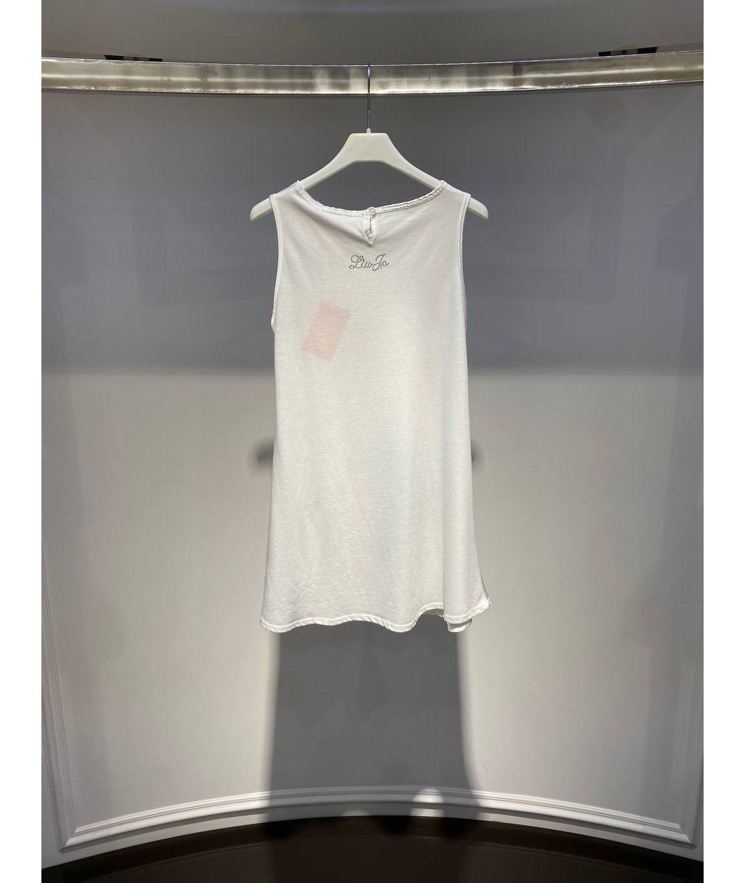 LIU JO Белый хлопковый детская футболка / топ, фото 3