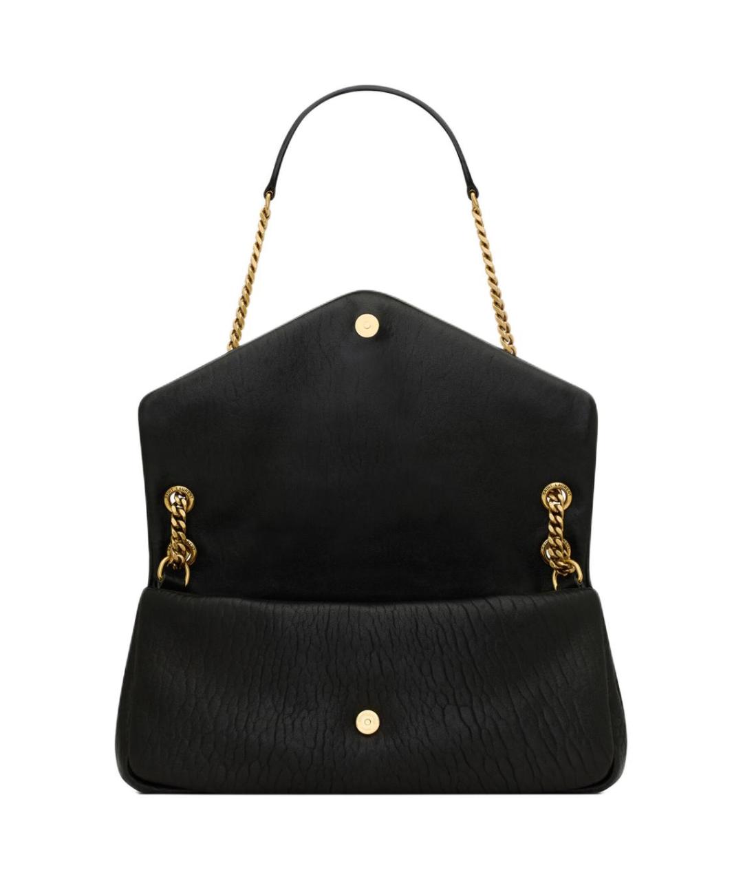 SAINT LAURENT Черная кожаная сумка через плечо, фото 4