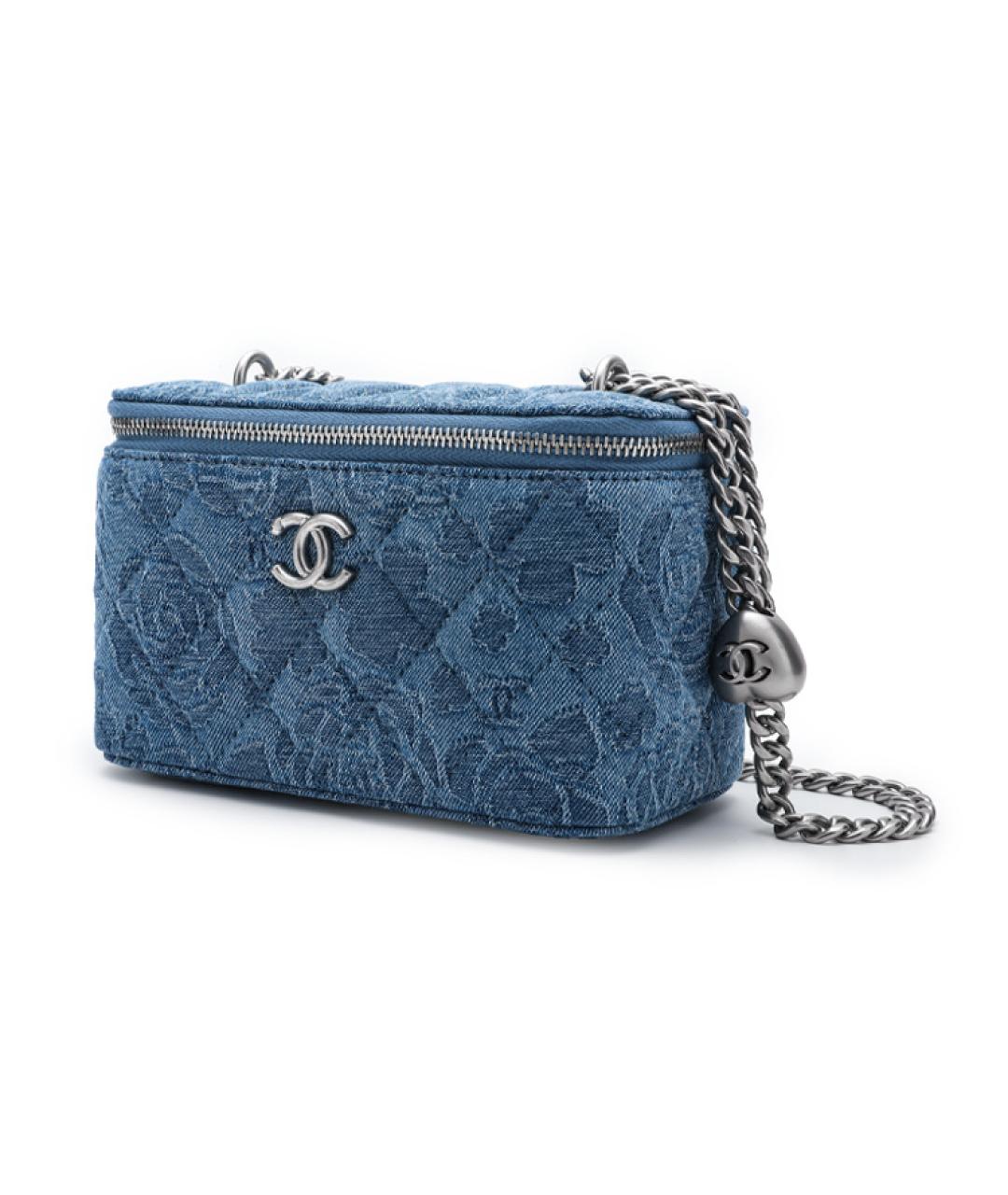 CHANEL Синяя сумка через плечо, фото 2