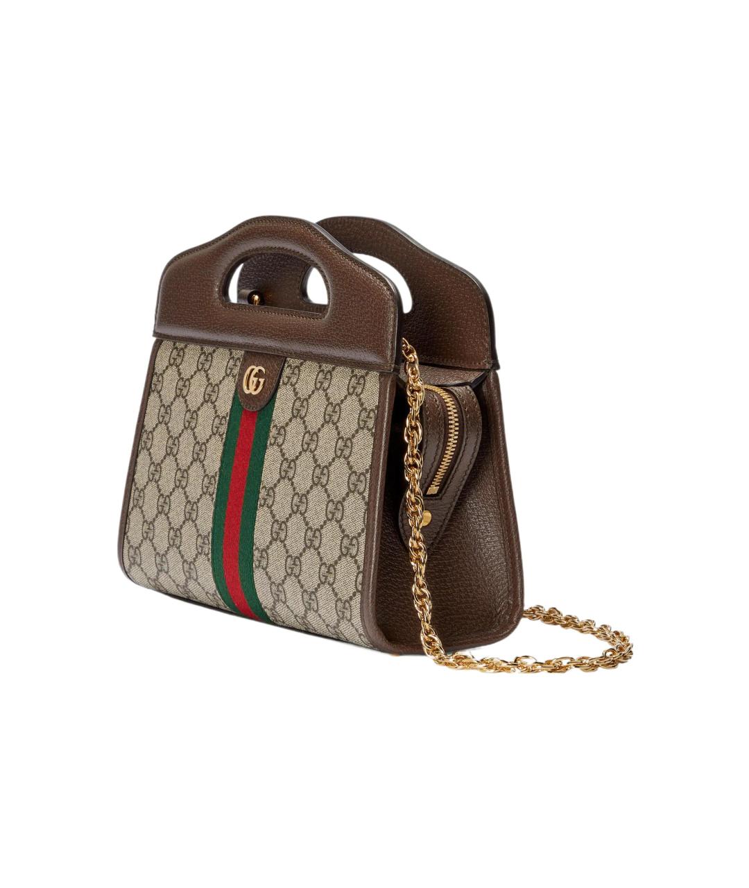 GUCCI Коричневая сумка через плечо, фото 4